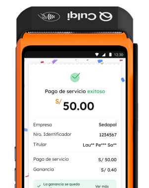 Sedapal te entrega una ganancia de S/0.40 por cada recibo.